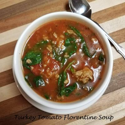 turkey tomato florentine soup